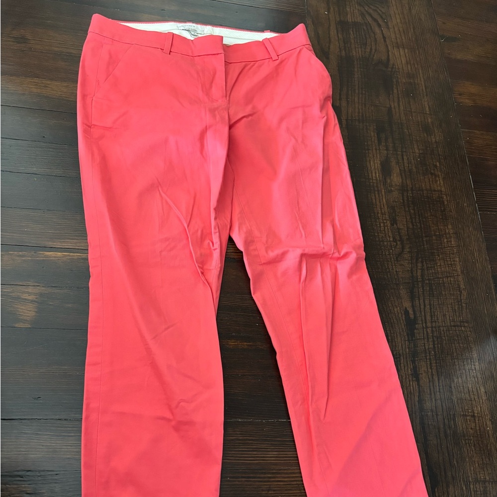 J crew coral pixie pants